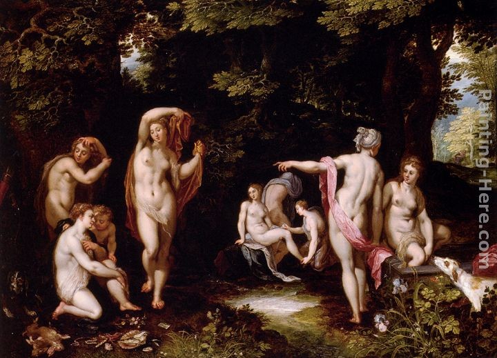 Jan the elder Brueghel Diana And Actaeon
